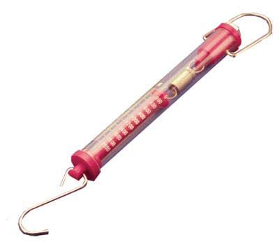 Tubular Spring Scales, Grams/Newtons: 2000g/20N, Red
