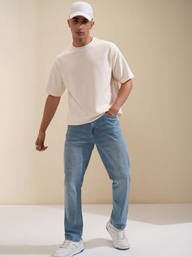 Image of Highlander Men's Straight Fit Jeans | Stretchable | Everyday Comfort & Style| Jeans for Man