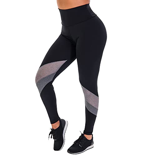 Calça Legging Fitness Fristyle Academia Feminina Suplex Ginástica Microfibra Preta Tamanho:M