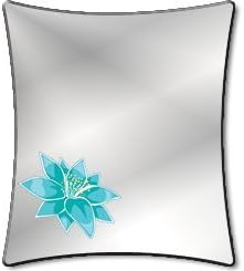 Turquoise Lily, Magnetic School Locker Mirror