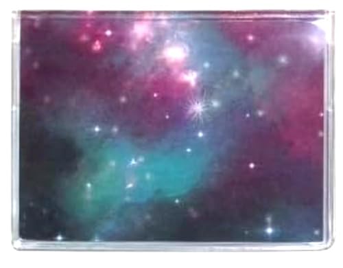 WINGS Craft & Fundraising Supply RFID Debit Credit Card Holder ATM Case with Choice Insert, Scenery Art & Music (Starry Night with 2 Debit Registers)