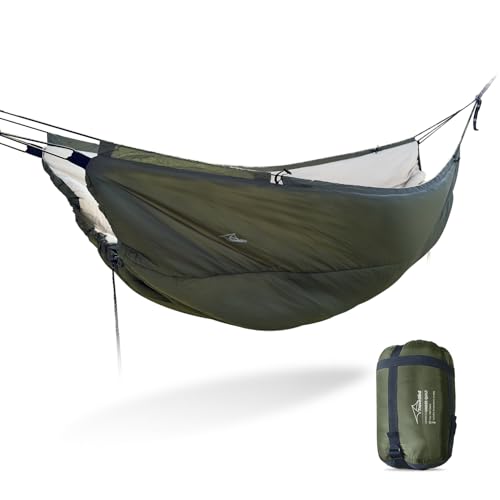 Travel Bird Hammock Underquilt for Camping Hammock, Warm Ultralight 4 Season Camping Blanket for Hammocks, Portable for Hiking, Backpacking