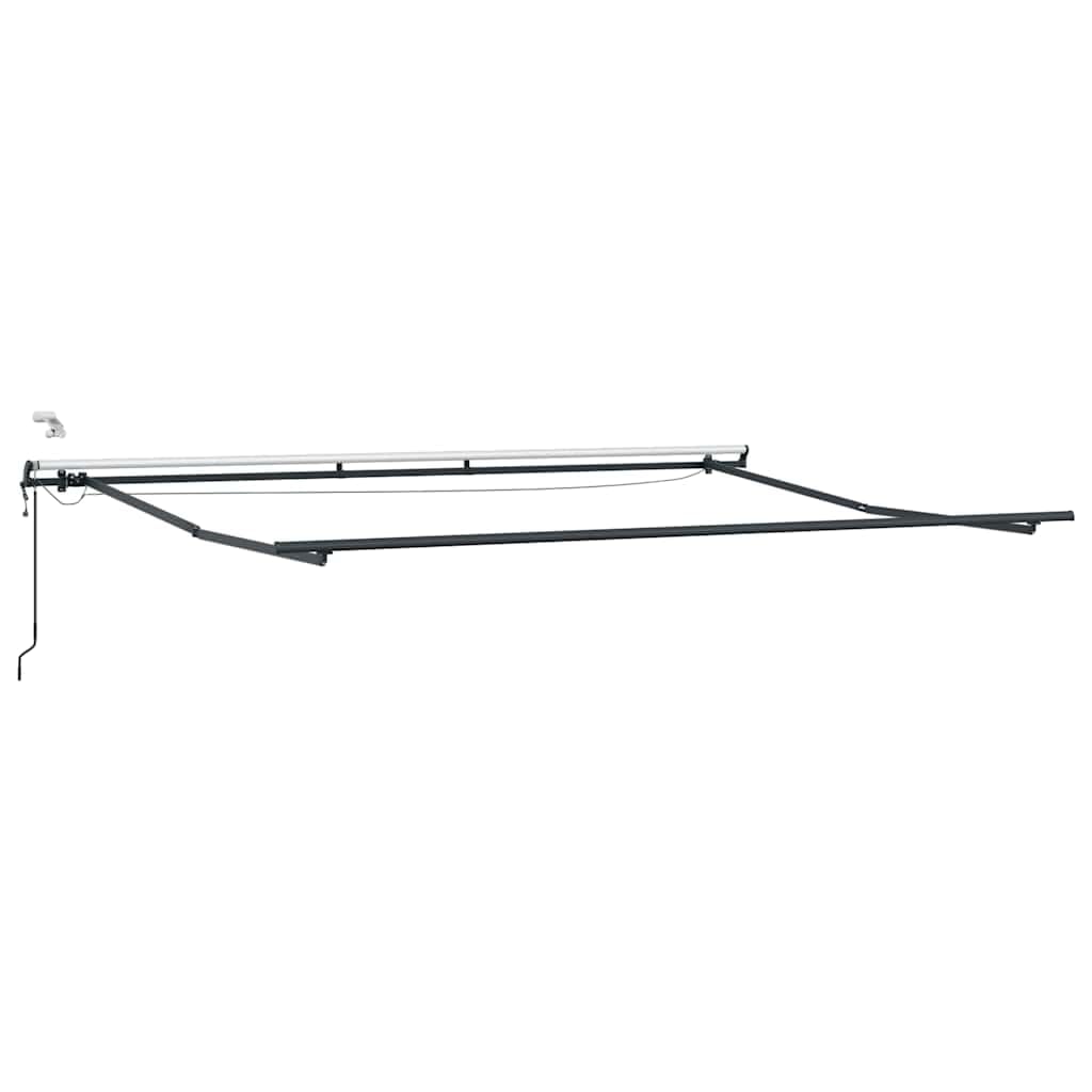 Toldo automático con LED burdeos 400 x 300 cm, aluminio recubierto de polvo, extensible con sensor de viento, iluminación LED, protección solar para terraza, balcón, jardín, exterior