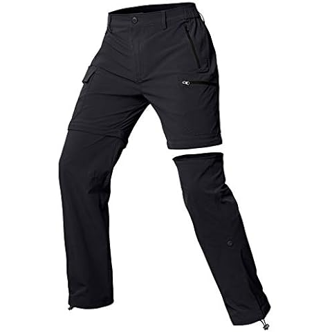 Cycorld Women's Hiking Trousers Breathable Zip Off Women's Outdoor Trousers Removable Outdoor Hiking Pants with 5 Deep Pockets for Hiking, Climbing, Travel and Leisure, womens, Black , S Cover