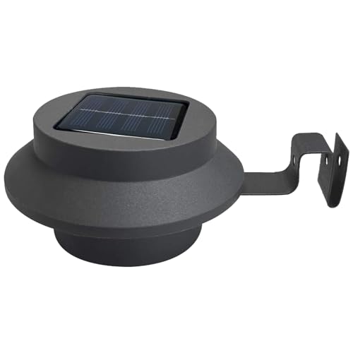 Lampe solaire pour gouttière anthracite éclairage extérieur toit blanc chaud - 4