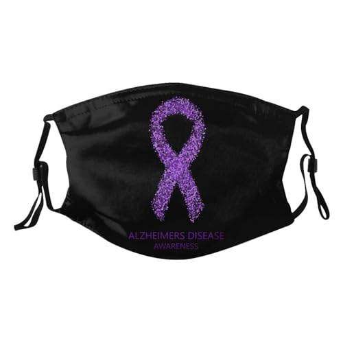 Alzheimers Awareness Adult Dust Mask Adjustable Dust Face with 2 Filter69