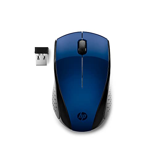 HP X3000 G3 Wireless Mouse - Blue, 15-Month Battery, Side Grips for Control, Travel-Friendly, Blue LED, Powerful 1600 DPI Optical Sensor, Compatible with Wins PC/Laptop, Mac, Chromebook (683N8AA#ABL) by HP - Used condition - US$16.53