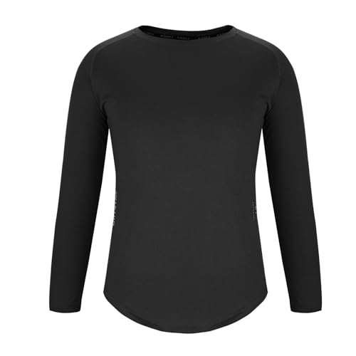 Men UPF 50+ Sun Protection UV SPF Shirts Curved Hem Long Sleeve Lightweight Quick Dry Swim Workout T-Shirt Rash Guard3