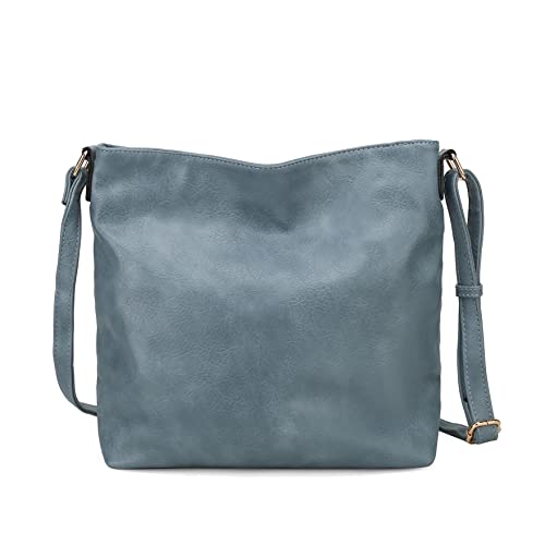 Image of MKF Collection Shoulder Bag for Women, Vegan Leather Top-Handle Hobo Bag Handbag Purse
