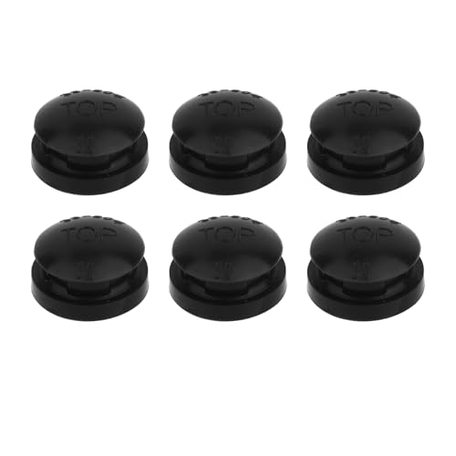 6pcs 09915 Pressure Cooker Overpressure Plugs, Durable Plastic Replacement Parts for Presto Pressure Cookers & Canners (Black)
