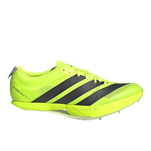 Adidas Unisex Adizero Prime 4 Track and Field Spikes Lucid Lemon/Black/Silver...