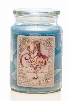 Charming Blue Soy Scented 26oz Jar Candle