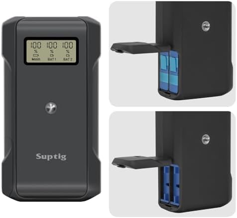 Suptig Banco de energía con cargador de batería, caja de cargador de batería de 10,000 mAh compatible con GoPro Hero 12, Hero 11, Hero 10, Hero 9,