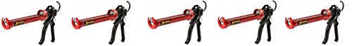 Newborn 250 Super Smooth Rod Revolving Frame Caulking Gun, 1/10-Gallon Cartridge Capacity, 18:1 Thrust Ratio (5-(Pack))