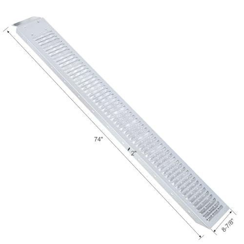 Set de 2 rampas de carga de acero 74 in con capacidad 960 lb miniatura 2