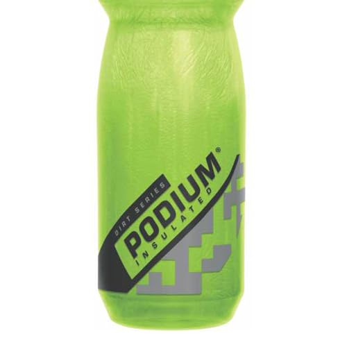 CamelBak Podium Dirt Series Chill Insulated Mountain Bike Squeeze Water Bottle Lime, 21oz