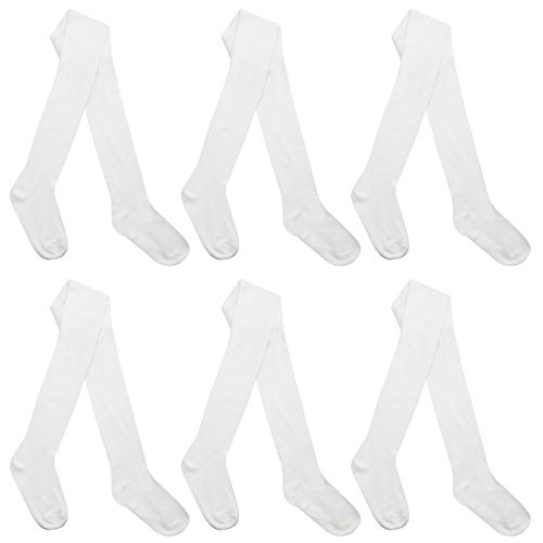 I.L.C.K - Mallas de algodón para niñas (3 pares) Blanco White 6-pack 11-12 años