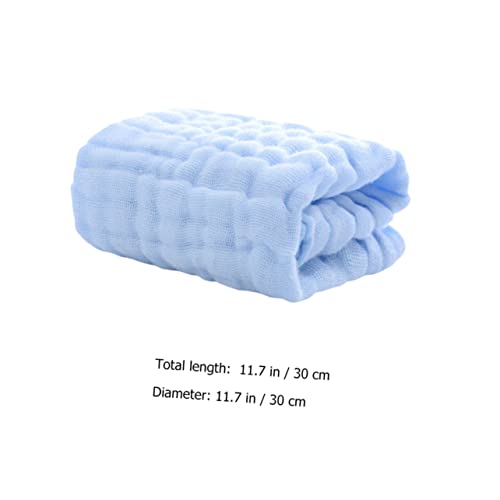 Kisangel 5pcs Cotton Burp Towels Multi-Layer Newborn Face Towels for Easy Cleaning Soft and Absorbent for Teething and Feeding2