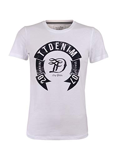 TOM TAILOR Denim Basic Rundhals T-Shirt mit Druck