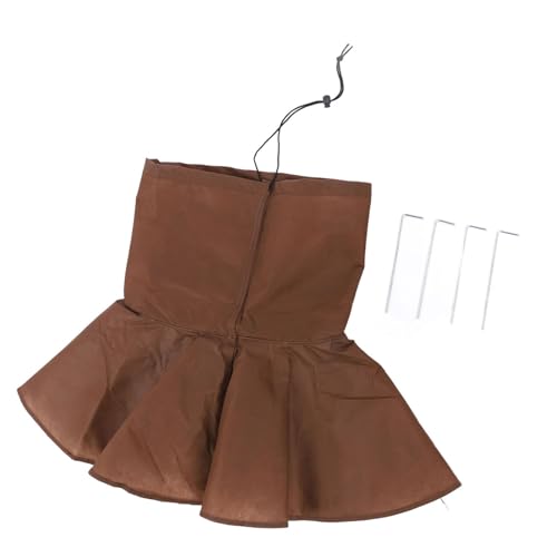 TENYELE Brown Tree Branch Frost Protections Covers Nonwoven Fabric Tree Root Insulation Covers for Winter Garden and Orchards Us