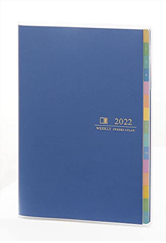 レイメイ藤井 4プラン 手帳 2022年 B6 ウィークリー ネイビー RFD2257K 2021年 12月始まり