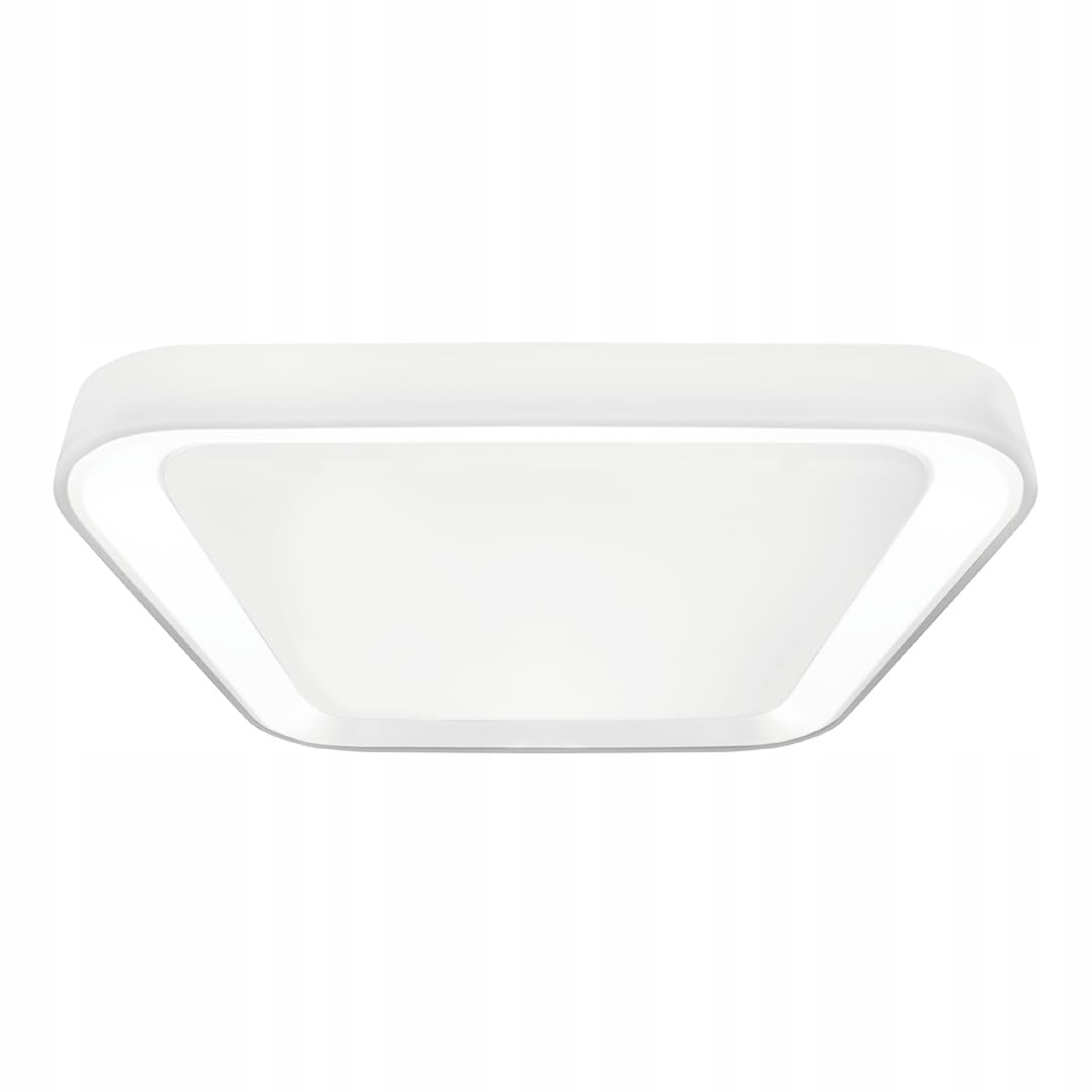 Light-Home lampa LED sufitowa plafon 38W – biała elegancka – z pilotem – nowoczesne oświetlenie do salonu, sypialni, pokoju – zmiana barwy światła
