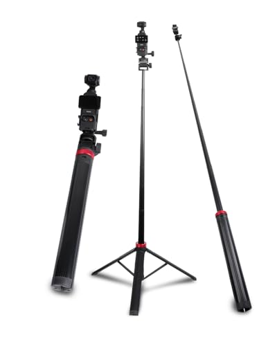 Leenconghui 80 Tripod & Selfie Stick for DJI Osmo Pocket 3/4Expandable Selfie Stick Tripod Accessory for DJI Osmo Pocket3 4
