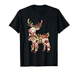 Photo Gallery reindeer patchwork coquette bow christmas pajamas holiday maglietta Photo Gallery reindeer patchwork coquette bow christmas pajamas holiday maglietta