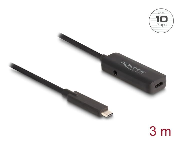 DeLOCK Kabel USB 3 m USB C czarny