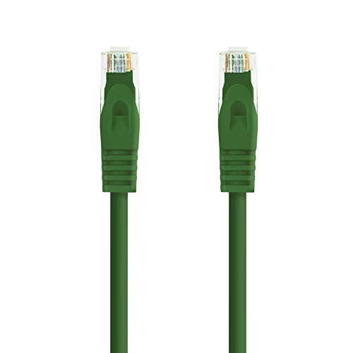 Cable de red RJ45 LSZH Cat.6A UTP 30cm verde miniatura 2