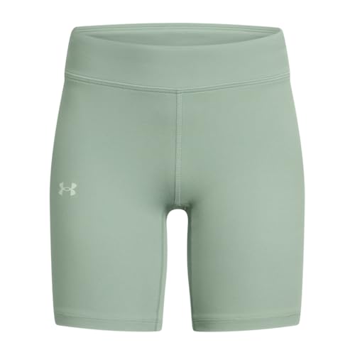 Under Armour Girls Motion Bike Shorts, (348) Silica Green / / Hydro Green, Medium