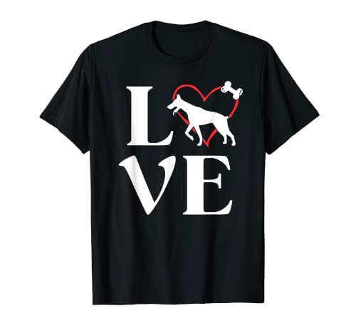 Doberman Gifts Love Dogs - Camiseta para mujer Camiseta