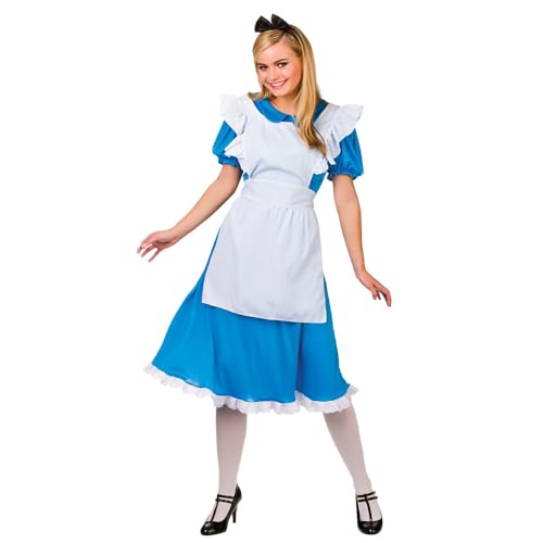 Wicked Costumes Adult Womens Storybook Alice Fancy Dress Costume Classic Fairytale Outfit Medium (UK 14-16)