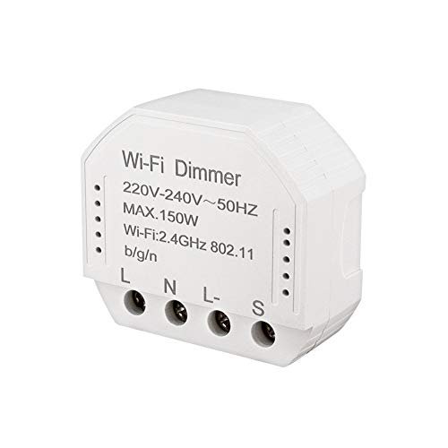 TOOGOO Wifi Smart Dimmer Module 220V-240V 150W Controller Timer Switch Light Voice Control Funziona per Tuya Amazon Alexa Home Ifttt