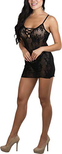 Image of ToBeInStyle Women's Stretch See Through Fishnet Novelty Mini Rave Party Dress