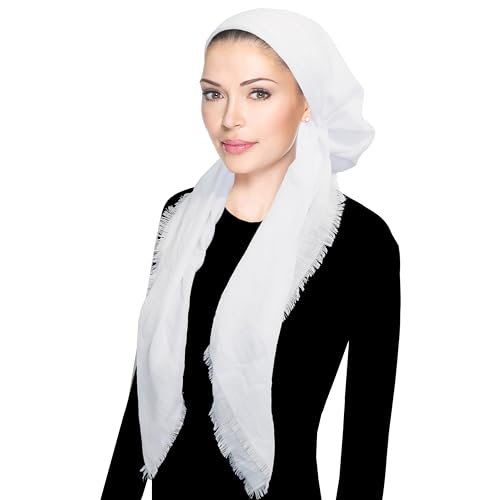 Pretied Head Scarf for Women Lightweight Pretied Bandana Tichel Head Scarves for Women, Jewish Head Coverings, Chemo Headwear