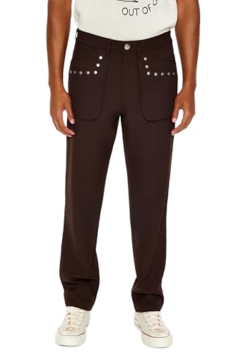 Forever 21 Men's Studded Slim-fit Mid-Rise Pants2