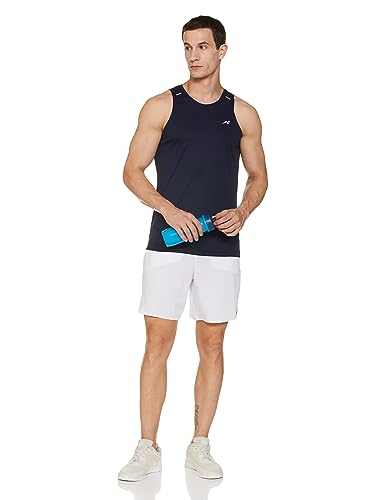 Image of Amazon Brand - Symbol Men's Polyester Color Block Active Regular Fit Sports | Round Neck | Sleeveless T-Shirt
