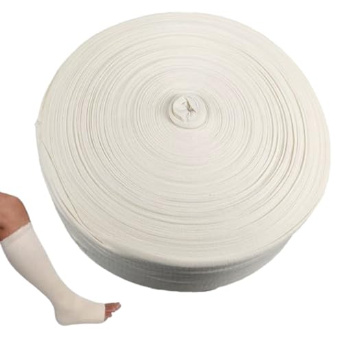 Venda de compresión tubular de 4.7 pulgadas x 32.8 pies con elasticidad, fácil de usar y cortable, para comodidad sobre yeso miniatura 1