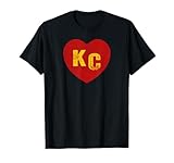 KC Red & Yellow Heart Kansas City Red/Yellow Heart kc red kc T-Shirt
