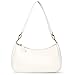 Classic Clutch Shoulder Tote HandBag with 2 Removable Straps and Zipper Retro Closure Purse For Women Designer Hobo Bags (white)