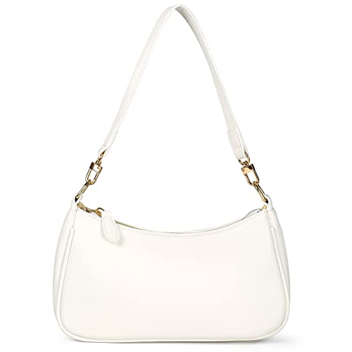 Classic Clutch Shoulder Tote HandBag with 2 Removable Straps and Zipper Retro Closure Purse For Women Designer Hobo Bags