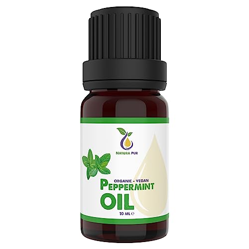 Aceite de Menta Ecológico 10 ml - Esencial 100% Natural, Vegano - Mentha Piperita - Difusor de Aroma