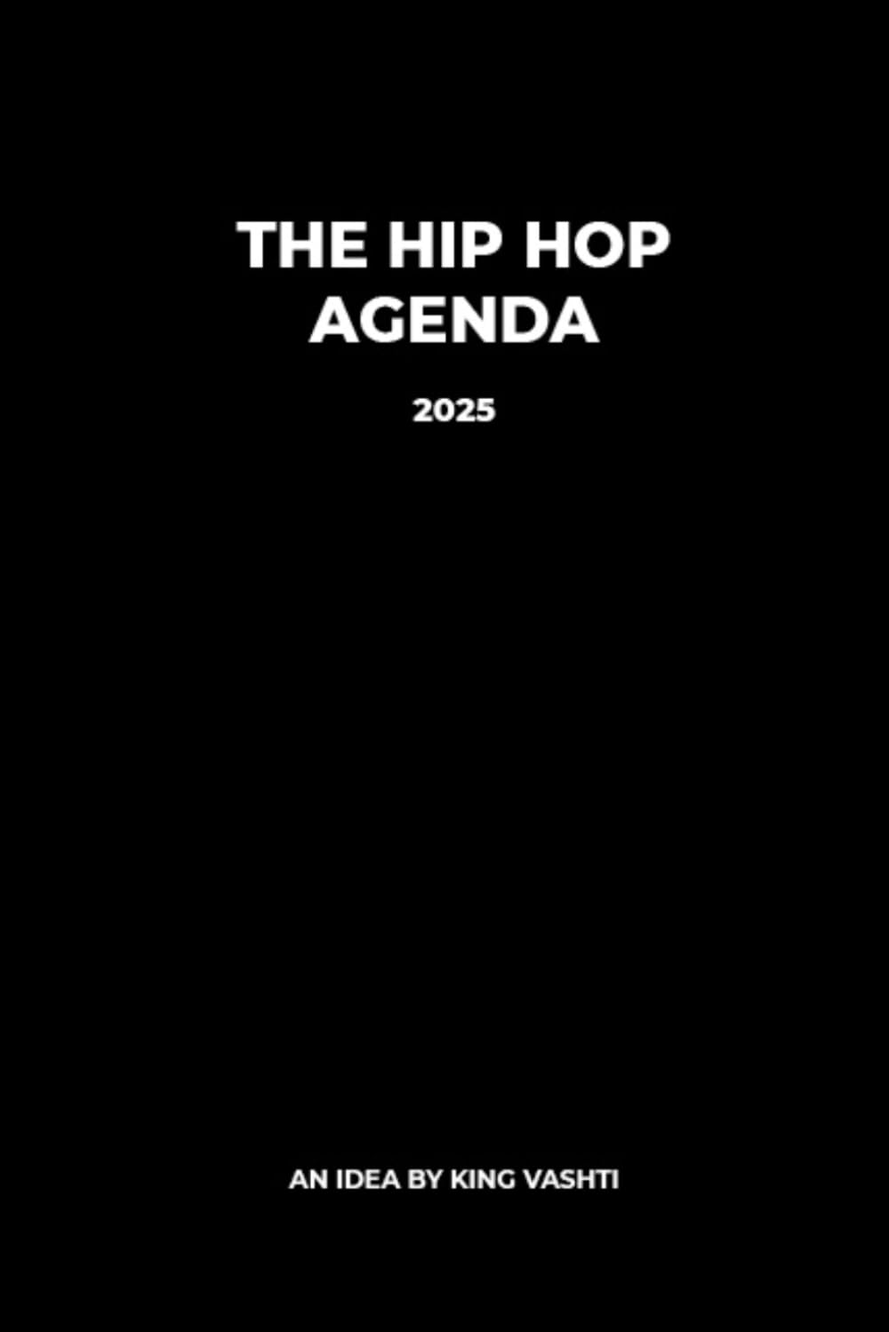 The Hip Hop Agenda carnet d'organisation et calendrier annuel thématique pour artiste urbain