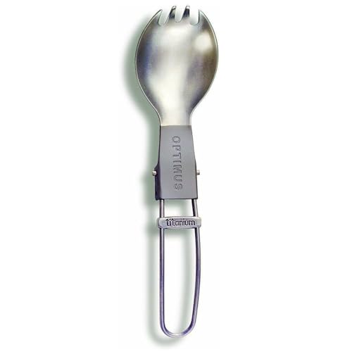 Optimus couverts pliables en titane pour manger léger en randonnée