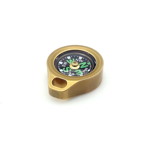 Dr.Metalleung Compact Pocket Brass Compass Brass Compass Small Compass Essential EDC Orienteering Tool for Hiking, Camping, Survival, and Outdoor Adventures | Durable & Stylish Design