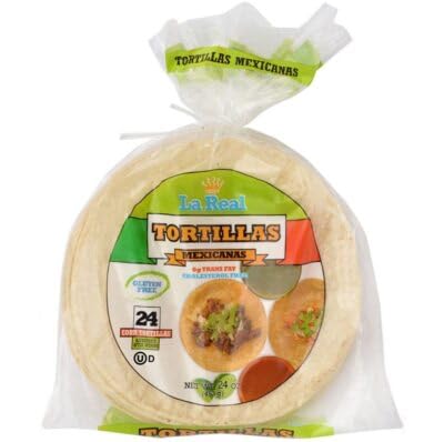 La Real Yellow Mexican Tortillas 24 oz (Pack of 12)