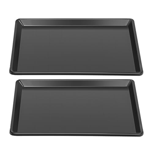 Confote 2 Piece 27inch Replacement Tray for Dog Crate Pans Plastic Bottom Pan Multi-Purpose Boot Mat Tray Indoor Outdoor Waterproof Shoe Tray Floor Protection, Dog and Cat Food Bowls
