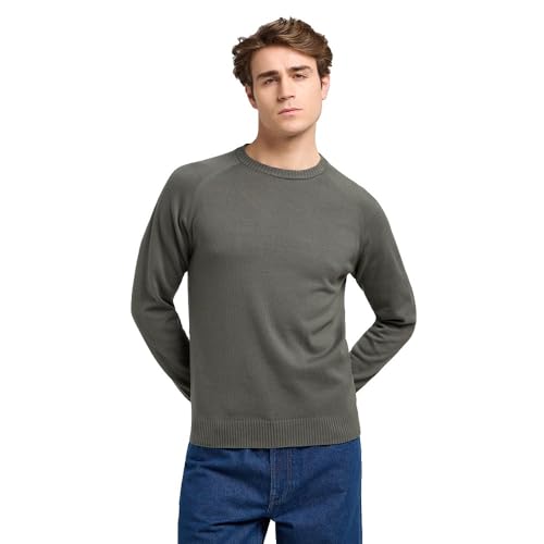 Lee Clean Raglan Sweater Pull-Over Homme en coton confortable