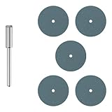 5x Airflex-Polierer "Rad" [Ø 22 x 3 mm | grob] - geeignet für Dremel®, Proxxon® …
